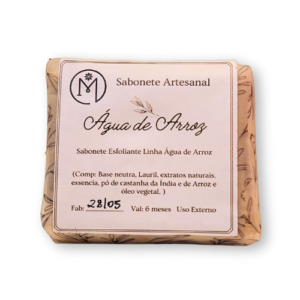 Sabonete facial água de arroz